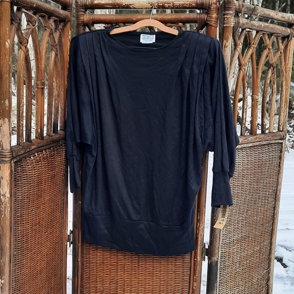 🆕️ Vintage 80s More by Roger Buchard black Skirt Set - Picture 3 of 16